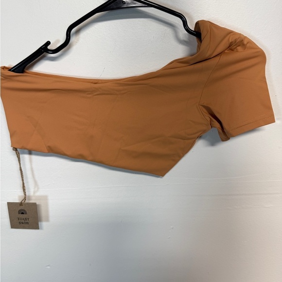 Free People Toast Signature One Shoulder Crop Top Sandstone Size Small - Picture 2 of 5